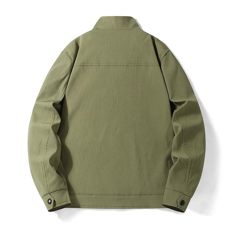 Large Size Jacket Jacket Spring and Autumn Winter New Men's Jacket Korean Version Trendy Handsome Imitation Denim Jacket Top Men