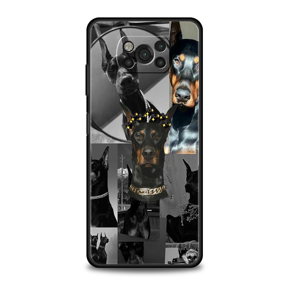 Doberman Dog Phone Case Cover  for Xiaomi Poco F7 Ultra F6 F5 F4 F3 X6 X5 X4 X3 NFC C51 C55 M4 GT 5G Soft TPU Shell Fundas Capas