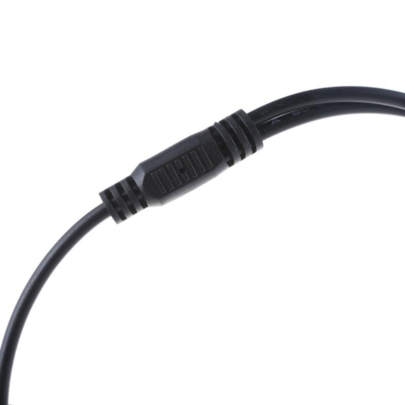 DC5521/DC5525 Power Cable 5.5x2.5mm/5.5x2.1mm Connector Wire Line 1 To 2 Y Splitter Cord for Security Cameras Fan