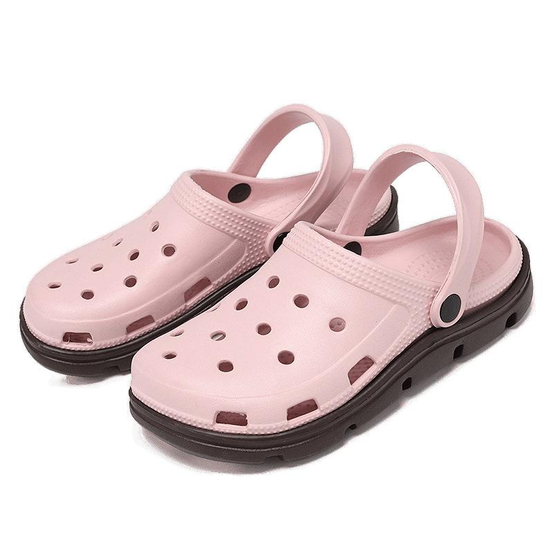 New hole shoes men's non-slip soft-soled sandals thick-soled wear EVA beach shoes couple cool slippers