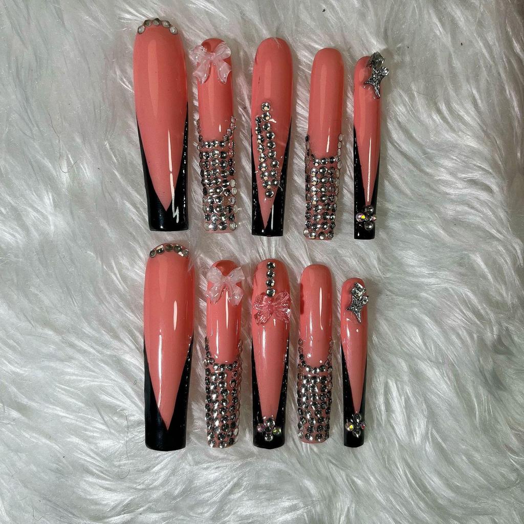 Handmade Wearable European & American Style False Nails - Finished Manicure Set