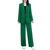 Dámské sako Kalhoty Set Formální Kancelářský kalhotový oblek Tenký Cardigan Temperament Dámská bunda na dojíždění Kalhoty Set Business Set