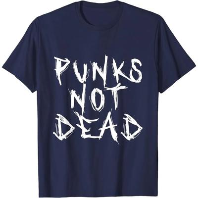 Punks Not Dead Punkrock Musik Ästhetik Subkultur Rocker T-Shirt