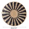 24TE Nordic Straw Woven Wall Decor Round Plate for Creative Wall Decor Ornament for Home Bedroom Living Room Decoration Hanging
