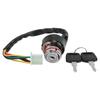 Ignition Switch 9 Hole 6 Wires with 2 Keys Fit for Chinese 50cc To 125cc ATV Go Kart