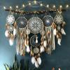 5pcs  Indian Dream Catcher, Wind Chime, Feather Pendant Indoor Tassel Wall Hanging, Exquisite Decoration for Homestay