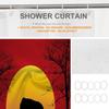 Elephant Silhouette Shower Curtain African Safari Sunset Design Red Yellow Background Wildlife Art Bath Decor Waterproof Fabric