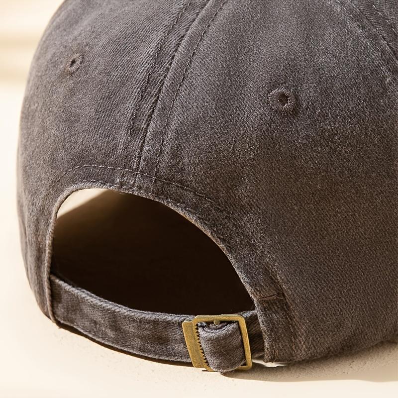 Ladies Cartoon Cat Five Finger Print Washed Distressed Baseball Cap Sun Hat Casual Outdoor Sports Cap