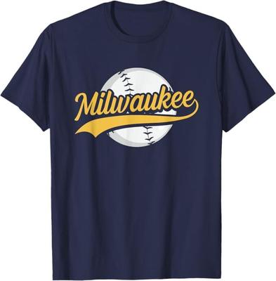 Milwaukee Baseball T-Shirt Mens Womens Tees Top