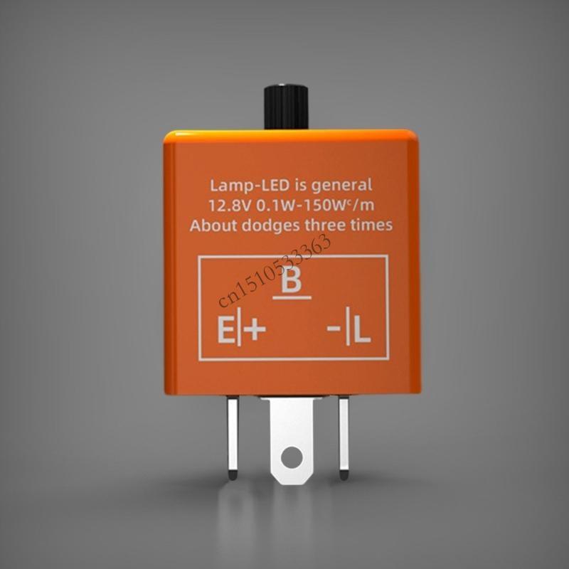 090E Motorcycle Adjustable LED Flasher-Relay Flame Warn Turn China Mainland