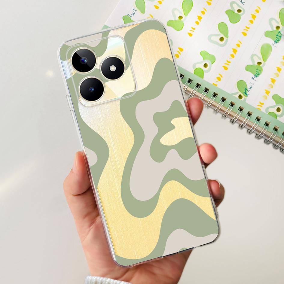 For Cover Realme C53 Phone Case 6.74" 2023 New Fashion Astronaut Soft Silicone Clear Back Cover For Realme C53 RMX3760 C 53 Capa