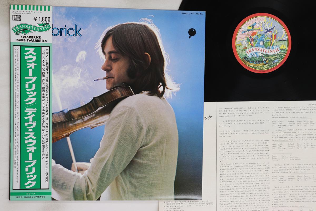 

LP Record DAVE SWARBRICK - Swarbrick YS7062LA TRANSATLANTIC 1980 Japan Obi Country/Folk Used