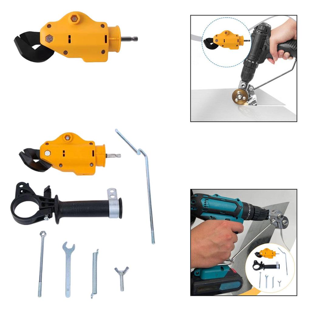 Electric Drill Metal Sheet Shear Cutting Tool Professional Easy to Install Fast Cuttings Premium Accessories Drill Attachment