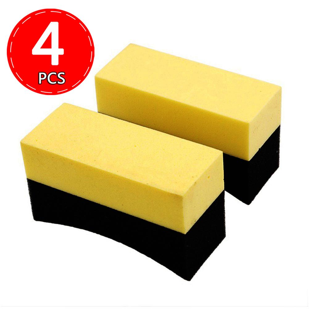 2-20 Stück Reifen Glanz Applikator Pads Auto Reifen Dressing Applikator Schwämme Wiederverwendbare Reinigungsschwämme Auto Karosserie Reinigungswerkzeuge