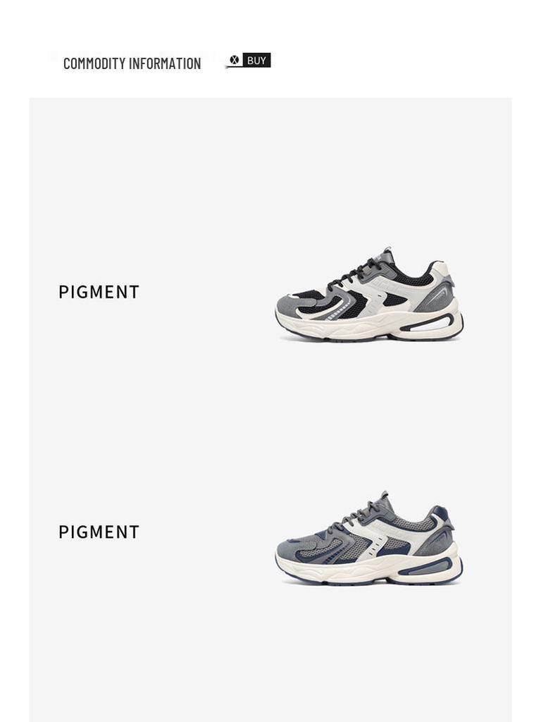 Summer 2025 Men's Breathable Mesh Sneakers: Trendy Versatile Thick-Soled Non-Slip Casual Dad Shoes