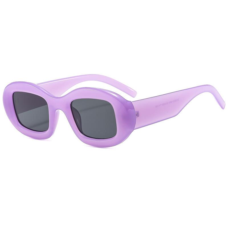 Vintage Green Oval Sun Glasses With Uv400 Protection For Outdoor Activities And Fashion Style