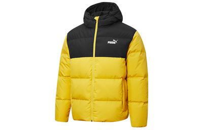 Down Jackets Men's Bright Yellow Hooded Moderate Other 530695-99