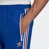 Adidas Originals Trefoil Solid Print Logo Joggers With Elastic Waist Men Bottoms Blue HK7400