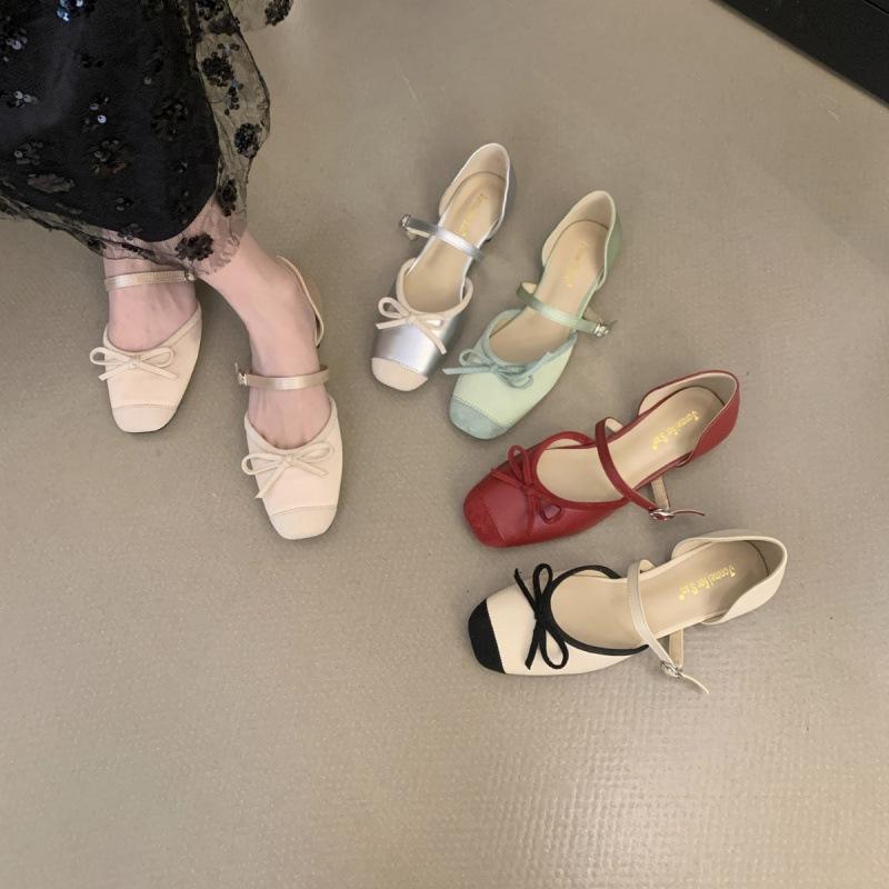 2025 Autumn and Winter New Fashion French Small Fragrant Gentle Evening Shoes with Flat Ballet Shoes