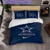 Dallas Cowboys Pattern Microfiber 3Pcs Bedding Set Decor Duvet Cover Set For Bedroom Home Use