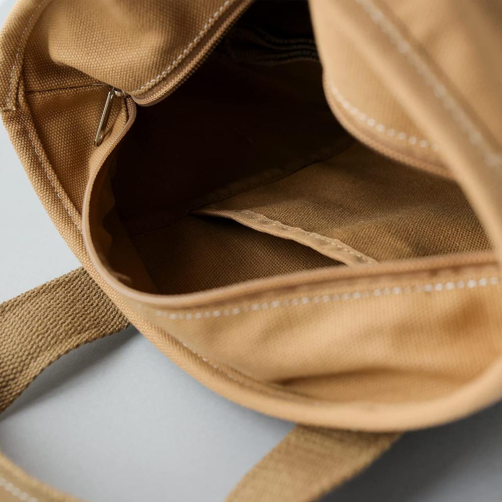 Canvas Mini Tote mit Dwears Aufkleber Tragetasche für Männer und Frauen TOKYO Nachdruck All Star All [Converse] (Größe S, Beige)