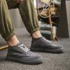 Men Shoes outdoor cow suede Leather Designer Fashion Brand Men Sneakers Lace-up Black Casual Shoes men oxfords Footwear