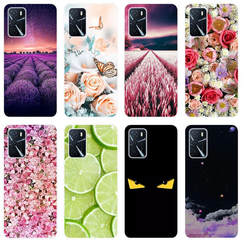 

Для OPPO A16 A 16 OPPOA16 чехол Мягкая силиконовая задняя крышка чехол для телефона с рисунком Звездное небо