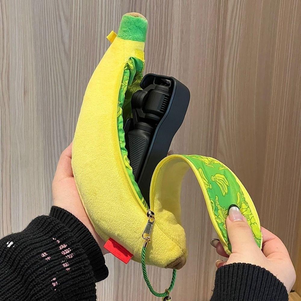 Banana Shape Pen Bag Large Capacity Stationery Storage Bag Multi-functional Pencil Case  Gift