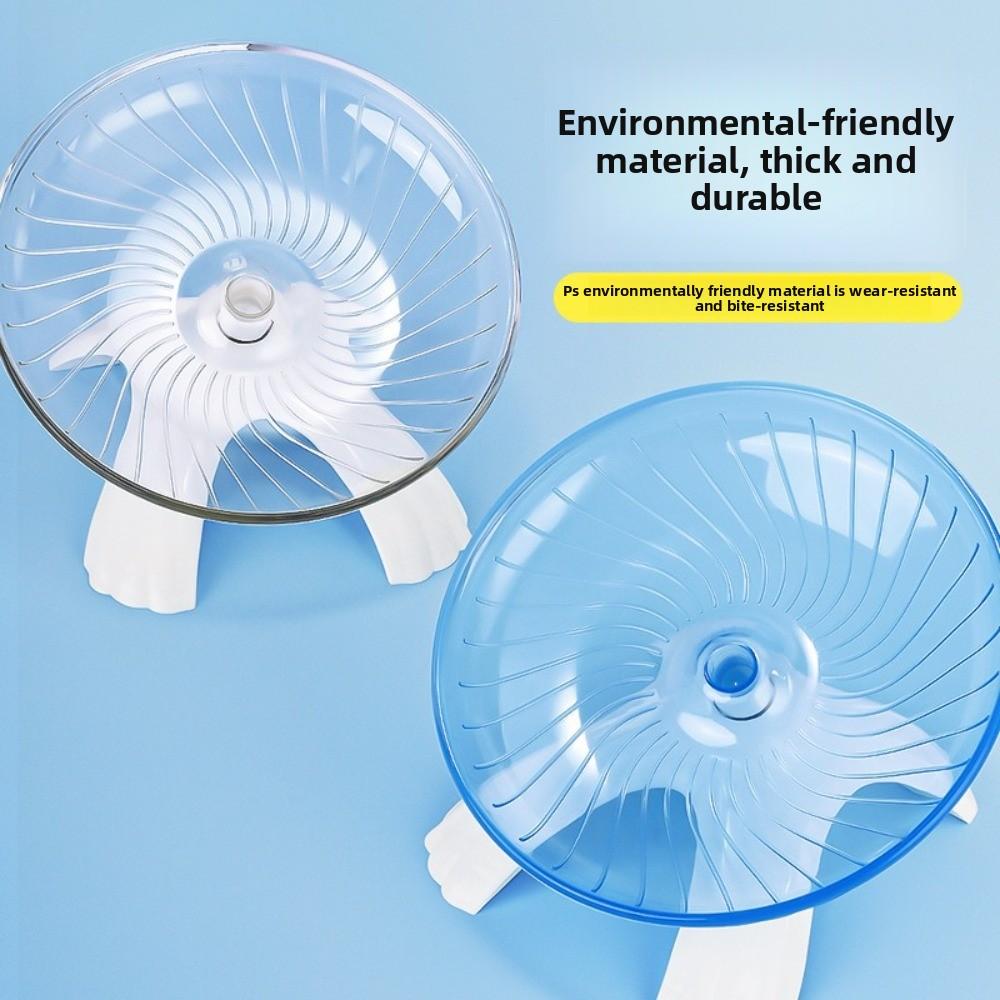 Acryl Hamster Laufrad Anti-Rutsch Extra Groß Haustier Übungswerkzeug Stahlachse Leiser Spinner Käfig Laufrad für Kleintier