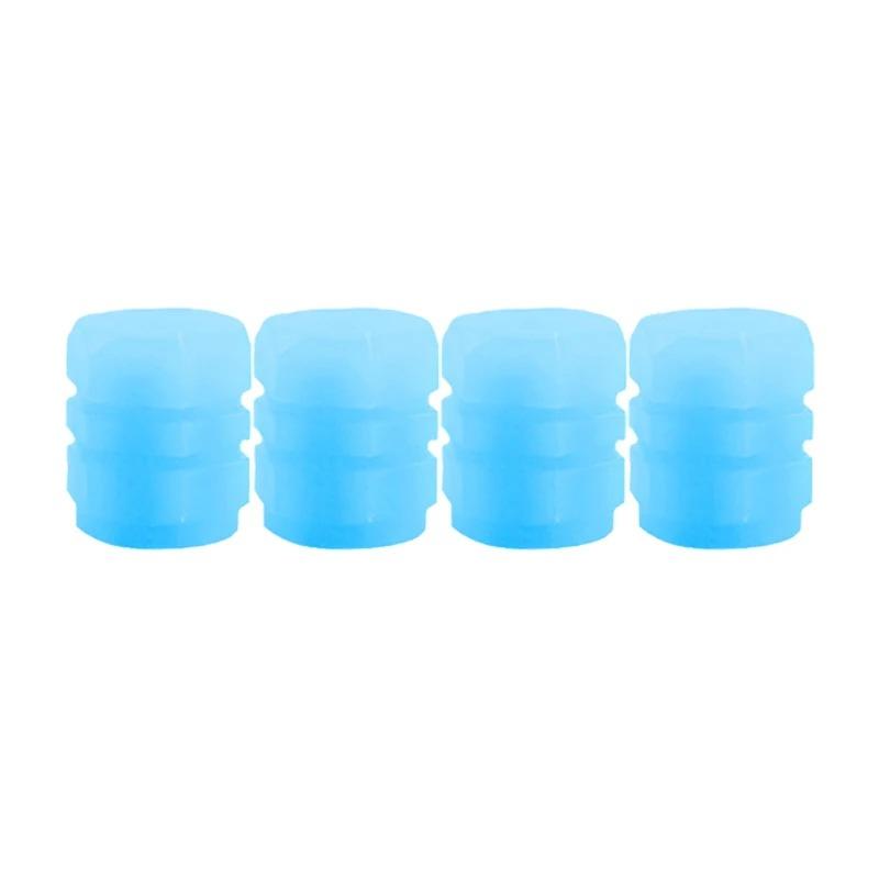 Luminous Valve Caps Fluorescent Green Blue Night Glowing Car Motorcycle Bicycle Wheel Styling Tyre Hub Universal Cap Decor 4Pcs