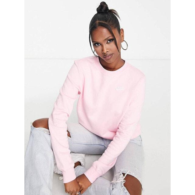 

Nike Club fleece sweatshirt in soft pink