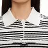 VEROMODA Women's Striped Slim-Fit Knit Top