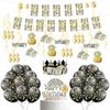 Money Themed Decoration KIT Bill Dollar Signs Birthday Banner Money Cake Topper Balloons Hanging Swirls Crown Set for Birthday Casino Wedding Showers