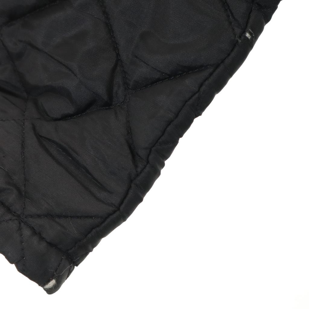 LAVENHAM Made In England Quilted Jacket 36 Black Cotton Filling Women Used