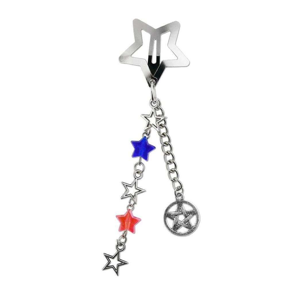 Fashionable Sturdy Alloy Star Chain Hairpin Hair Decoration For Adding Elegant To Casual Wear and Special Occasions