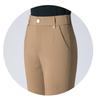 Women's High-Waisted Stretch Baguette Pants: Cotton-Blend Straight-Leg Cigarette Pants, Spring 2025 Casual Wear for Middle-Aged Moms.
