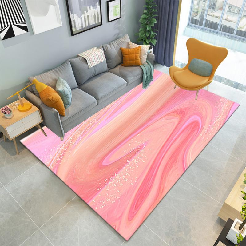 1 Stück Teppich mit Marmorstruktur für Wohnzimmer, Schlafzimmer, Heim-Sofa-Dekoration, rutschfeste Bodenmatte