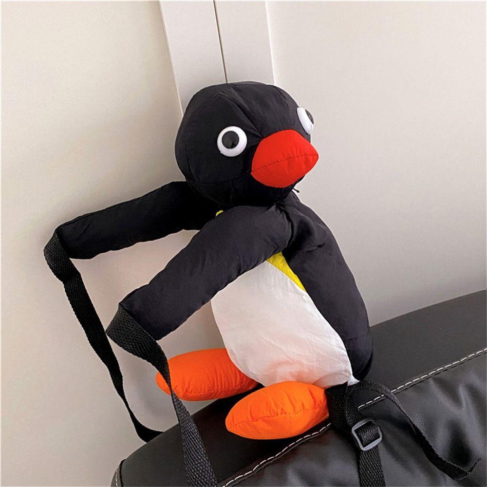 Plush Backpack Cartoon Penguin Plush Toy Penguin Plush Bag Shoulder Bag Penguin Plush Backpack