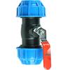 Ruicheng Blue Hat Quick Connect PE Steel Core Ball Valve for Hot Melt-Free Water Pipes, Available in 4- and 6-Point Sizes.