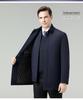 Men's Winter Down Jacket: Removable Liner, Warm Lapel Coat, White Duck Down, Middle-Aged Business Style
