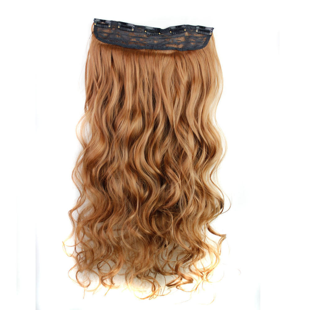 heat resistant synthetic clip in hair extensions