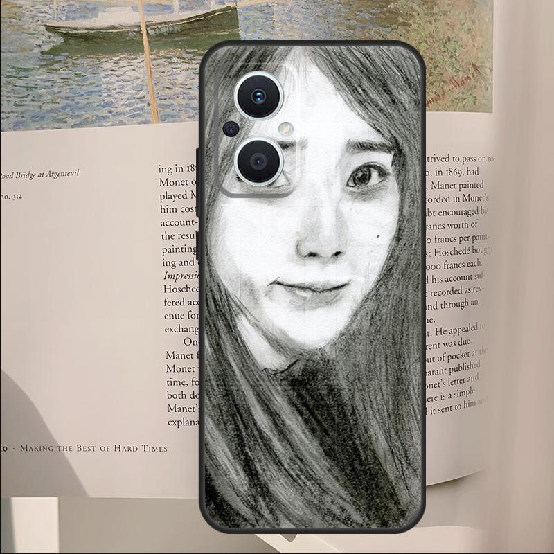 IU Lee Ji Eun Korean Star Cover For OPPO Reno 14 13 11 10 Pro 12F 11F 13F 14F 7 8 Lite OPPO Find X6 X5 X8 X9 Pro Case