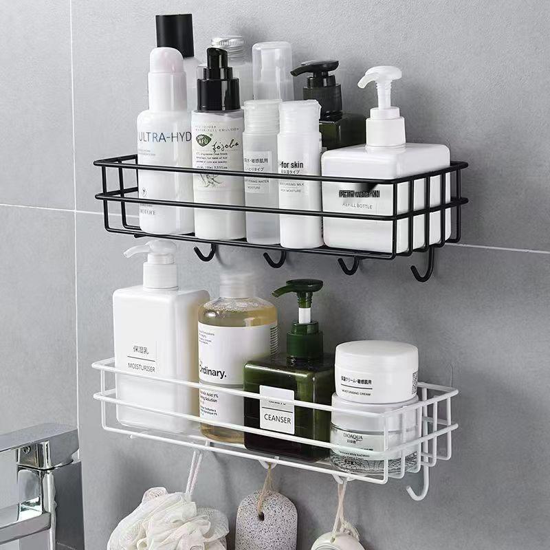 Wandmontiertes Aufbewahrungsregal für Küche, Schlafzimmer, Badezimmer - Bohrloses Hängeregal