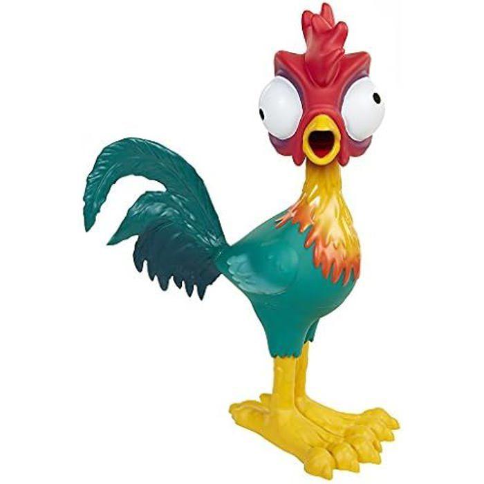 Statua interattiva - disney - vaiana 2 - effetti sonori - 30 cm - gallo hei hei verde