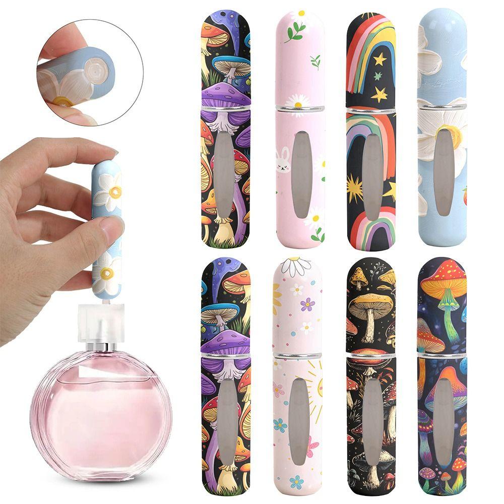 5ml Portable Mini Refillable Perfume Bottle Cute Perfume Dispensing Bottles Travel Empty Cosmetic Containers Spray Atomizer