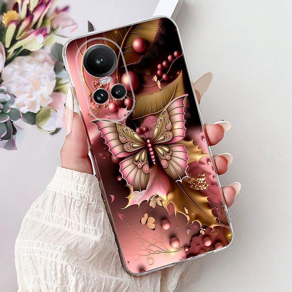 For OPPO Reno10 5G Case CPH2531 Luxury Cat Cartoon Cover Clear Silicone Soft TPU Phone Case For OPPO Reno 10 Reno10 Back Covers