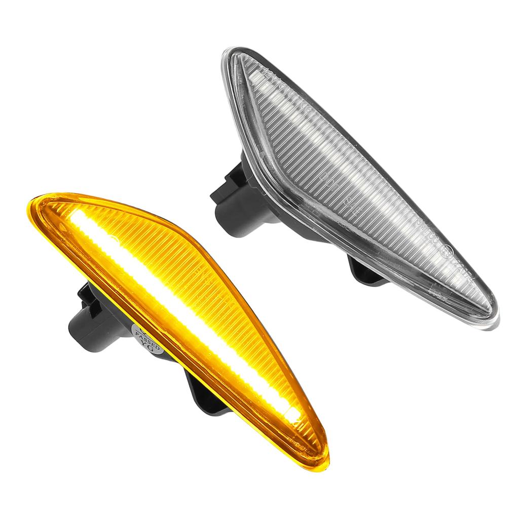 ABSOPRO LED Turn Signal Side Marker Front Row Driver and Passenger Compatible with Clear 1 Pair Lights, Lamps, F18950925, Seats, Mazda, ND, MX-5,