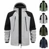 Men'S Loose Jacket Fashionable Multi Pocket Hooded Jacket