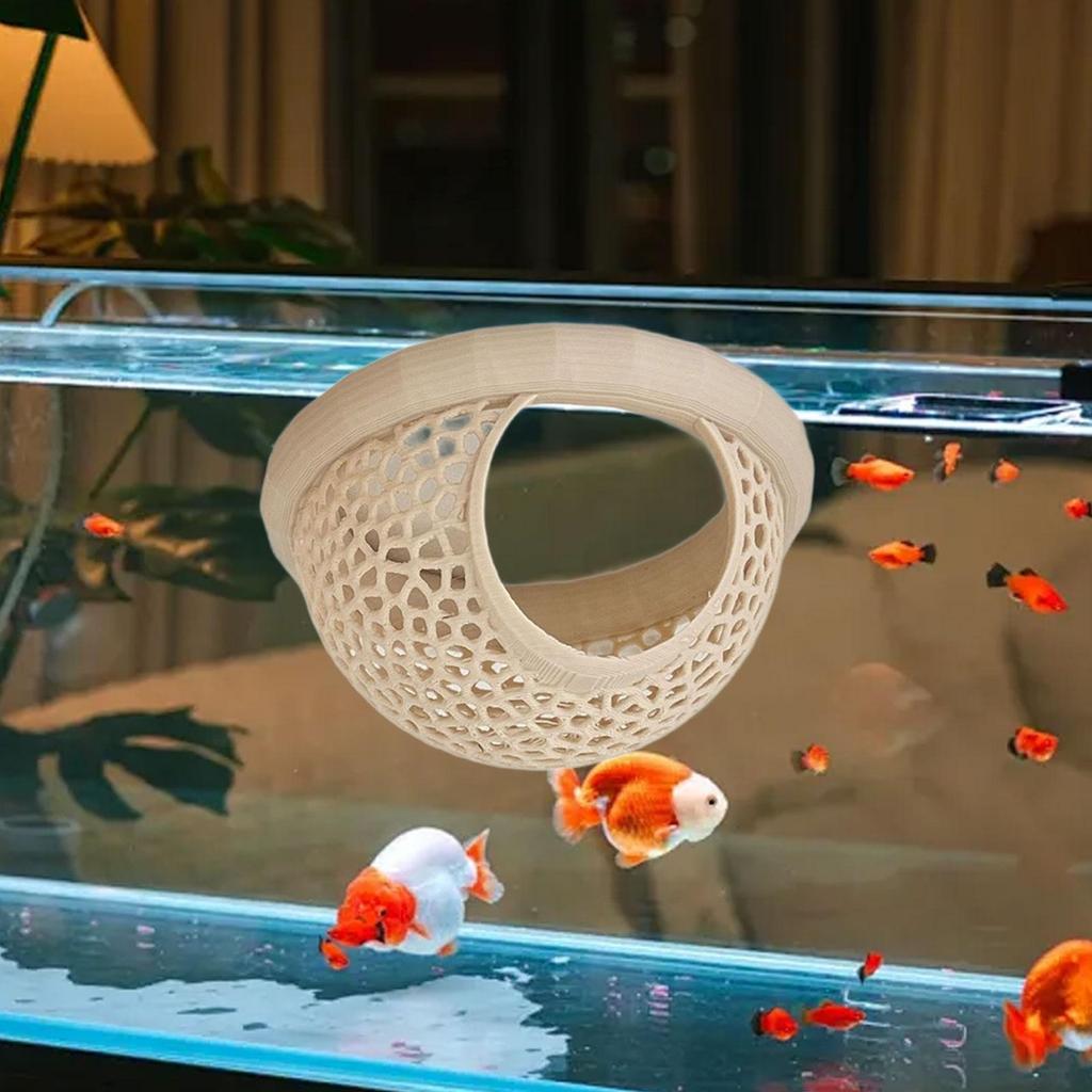 Aquarium Hammock Decorative Professional Breeding Betta Hammock Tank Accessory Decor Versatile Ornament Float Feeder Ring
