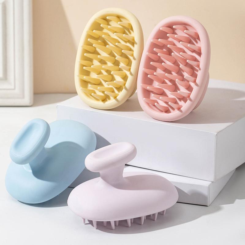 Simple Shampoo Brush Head Scalp Massage Comb Hair Washing Comb Body Massage Brush Bath Shower Brush Salon Hairdressing Tool